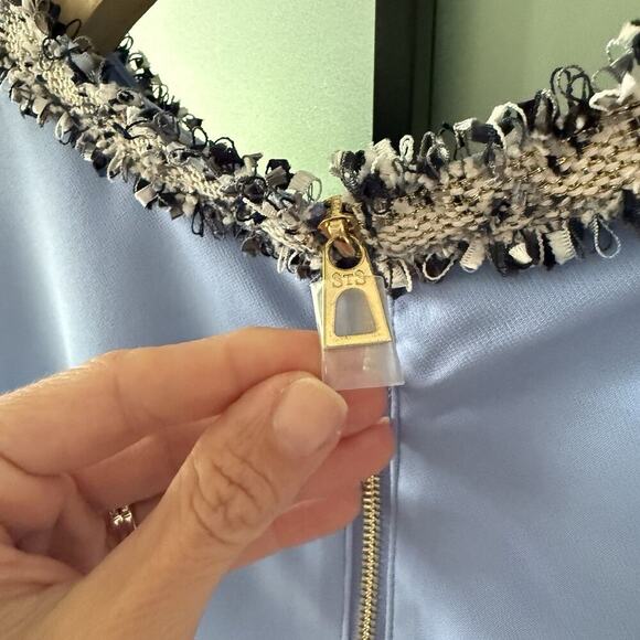 Sail To Sable Shift Dress Women’s XL Crepe Knee Length Sleeveless $198 New NWT - Picture 7 of 16